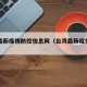 台湾最新疫情防控信息网（台湾最新疫情分布图）